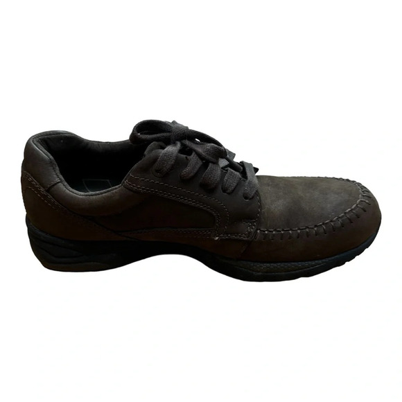 ABEO Smart 3730 Moc Tie Brown Lace-Up Comfort Walking Suede Shoes Men's 9.5 M - Picture 5 of 13